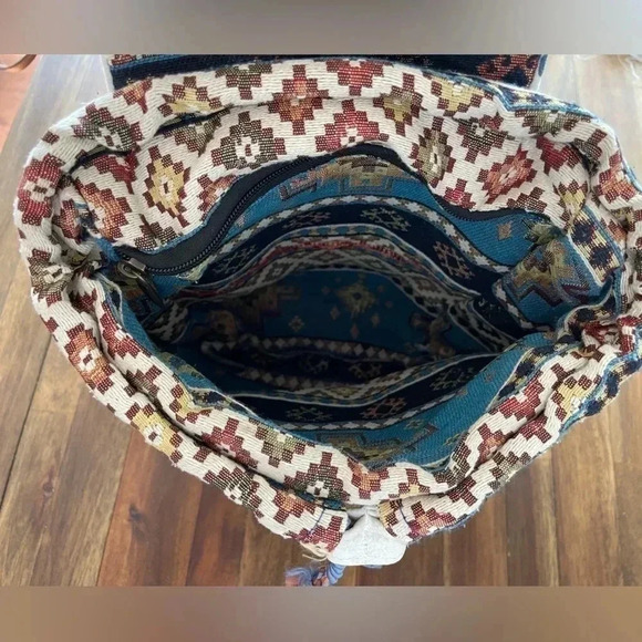 Turkish Kilim boho style backpack bag - Picture 6 of 16